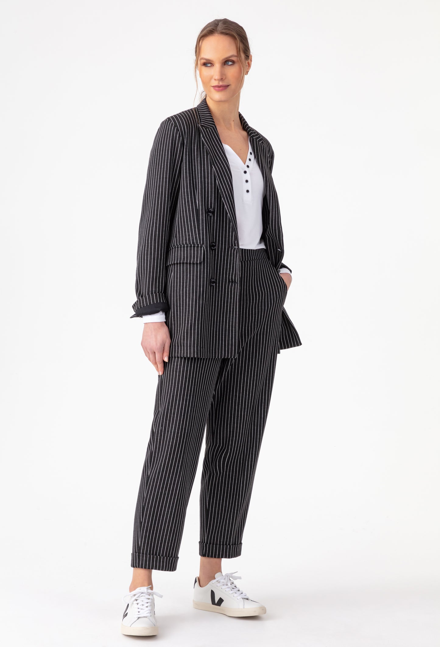 Pantalon Mael à rayures 1