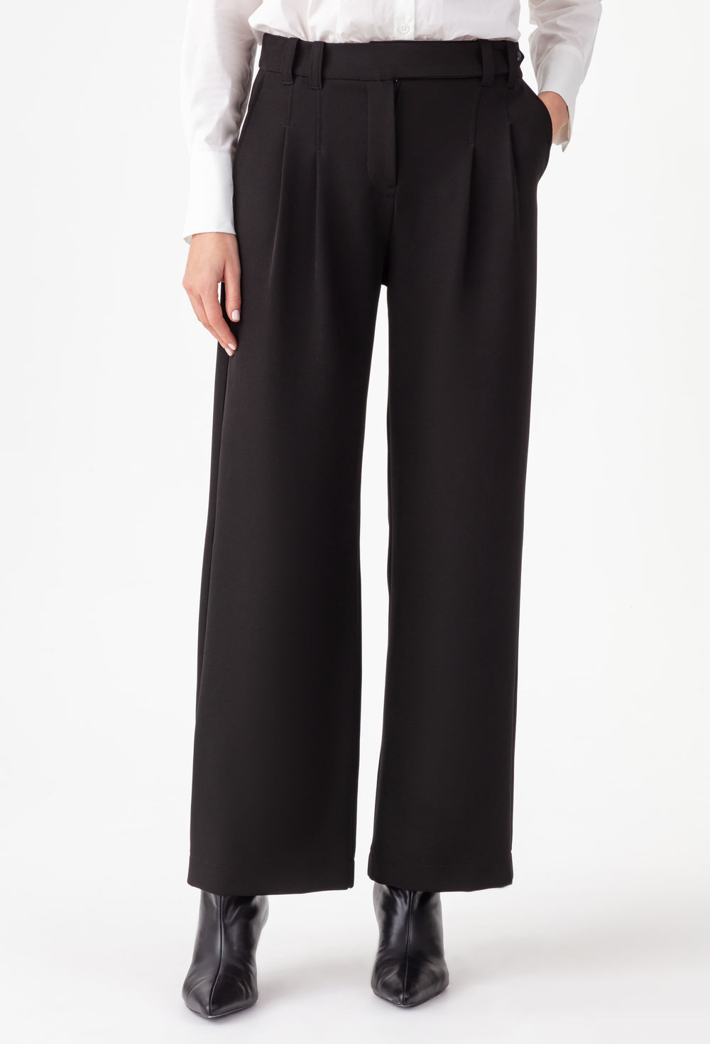 Pantalon large Come noir 2