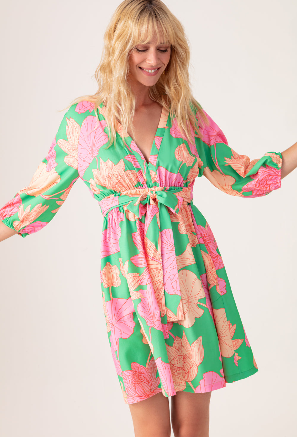 Robe Josephine imprimé fleuri 1