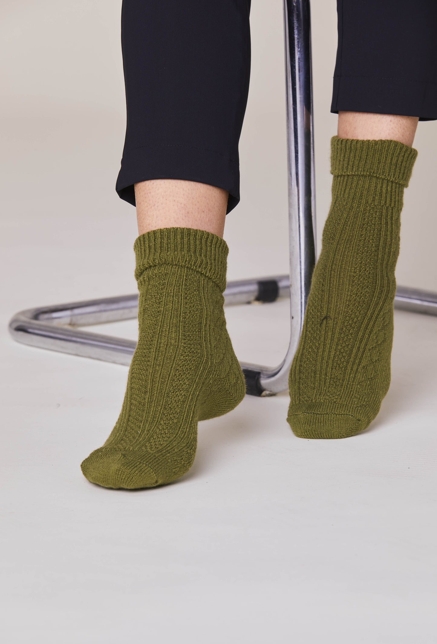 Chaussettes Candy kaki 1