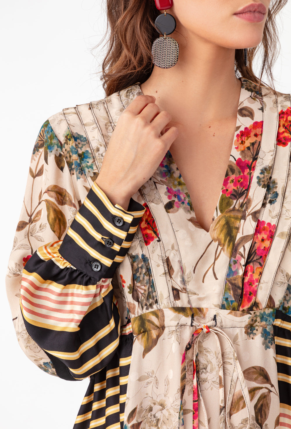 Robe courte Iris mix imprimé 2