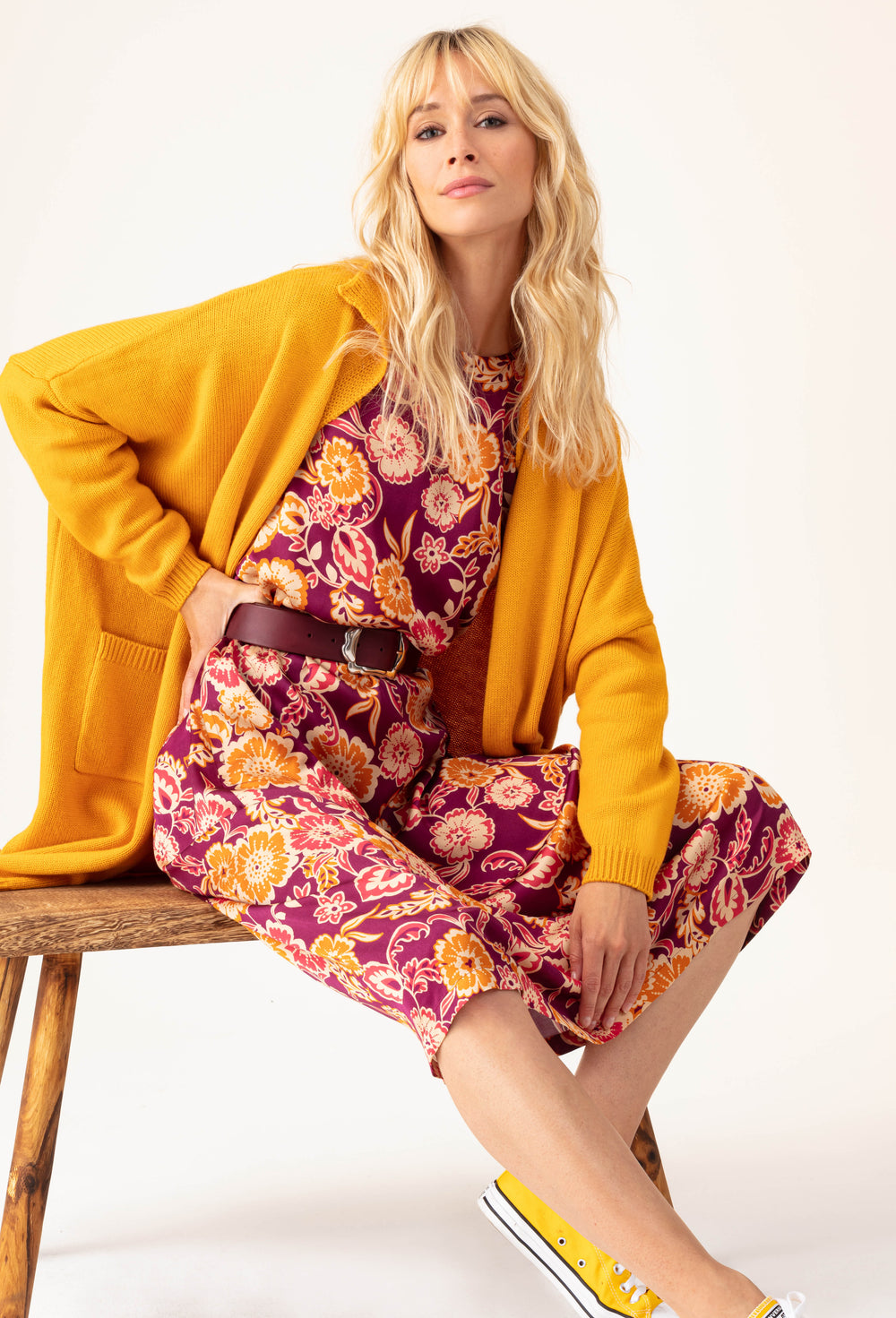 Gilet Amira en laine mangue 2
