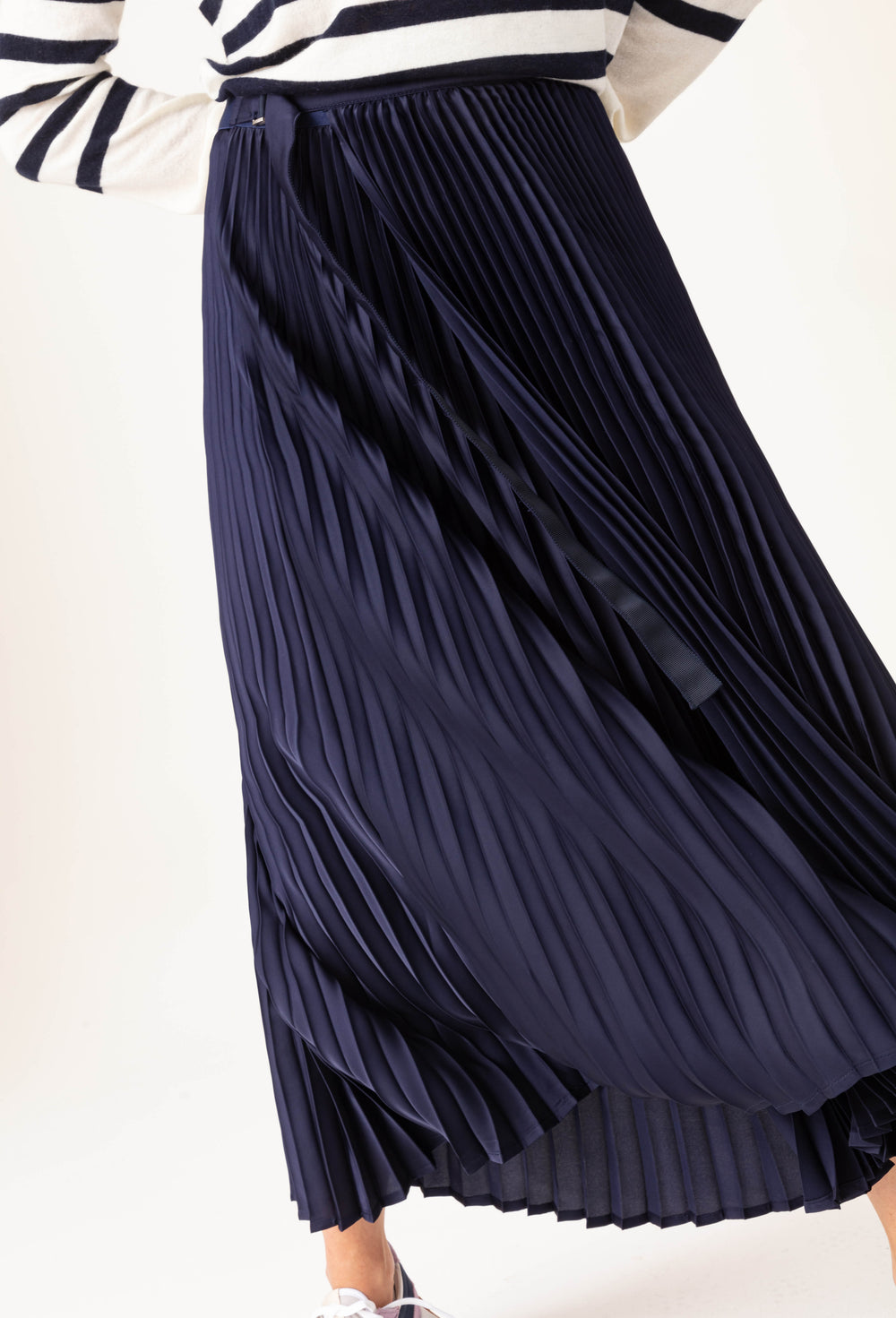 Jupe Martin plissée marine 4