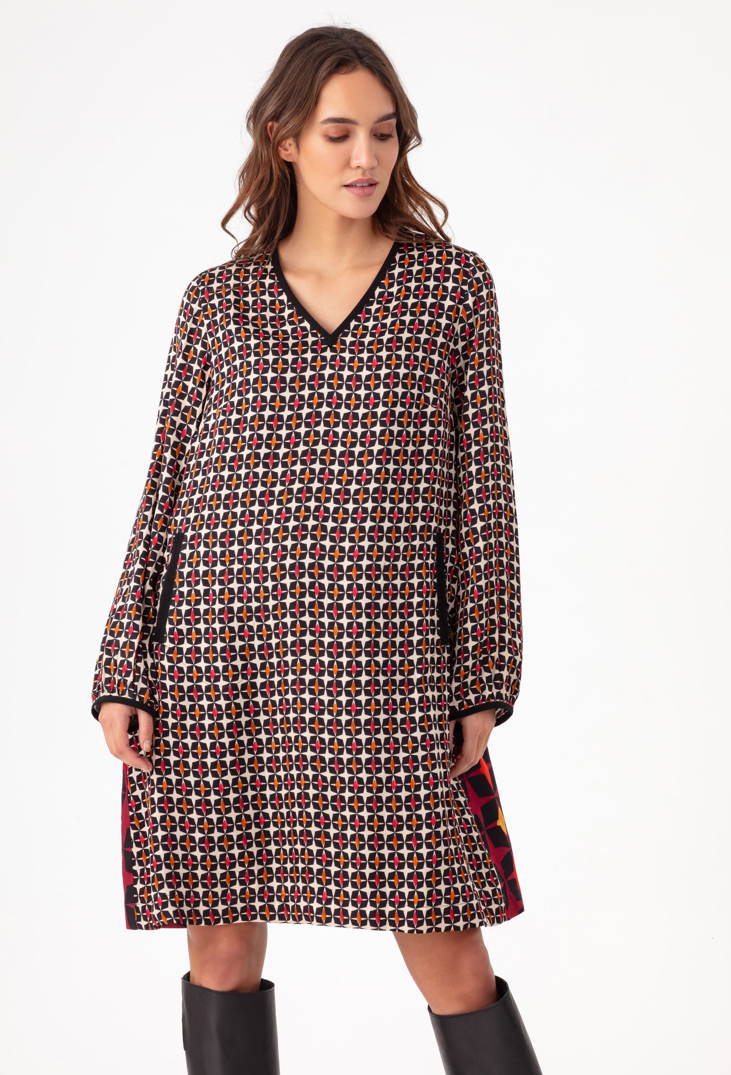 Robe courte Hester bi-imprimé 1