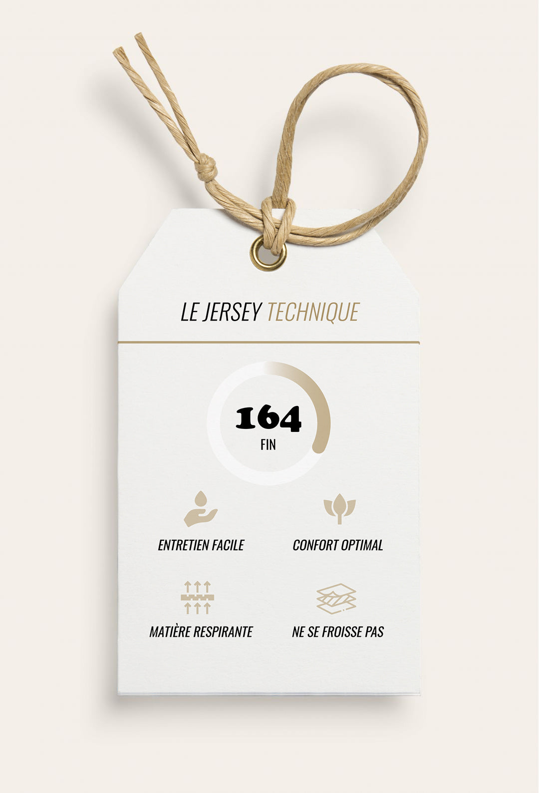 Robe Soline en jersey technique beige 6