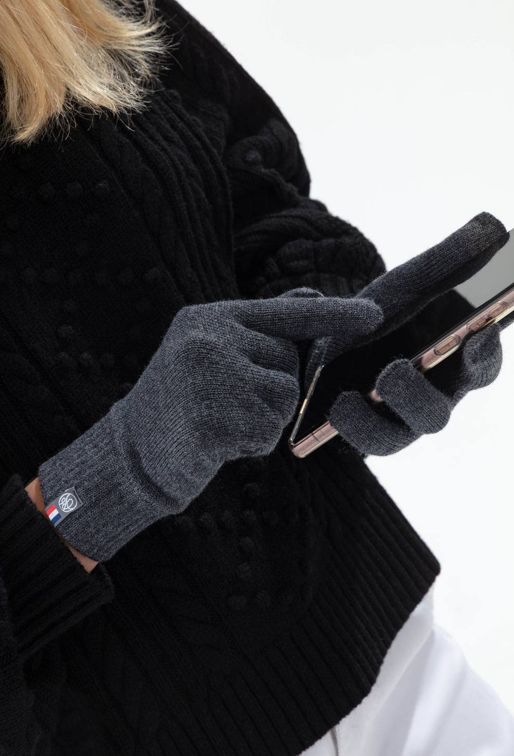 Gants Tactiles Pia gris 1