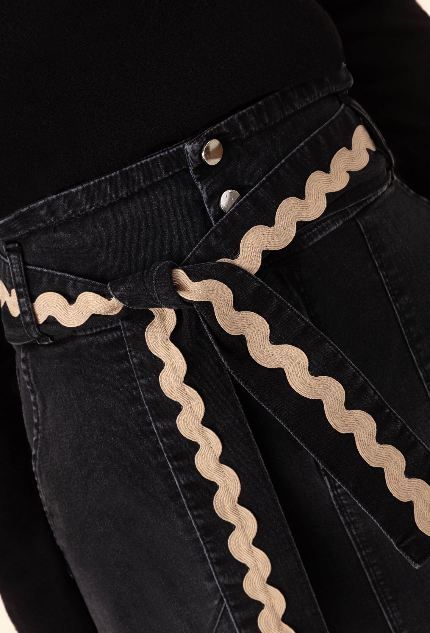 Jupe en jean Janet grise 3