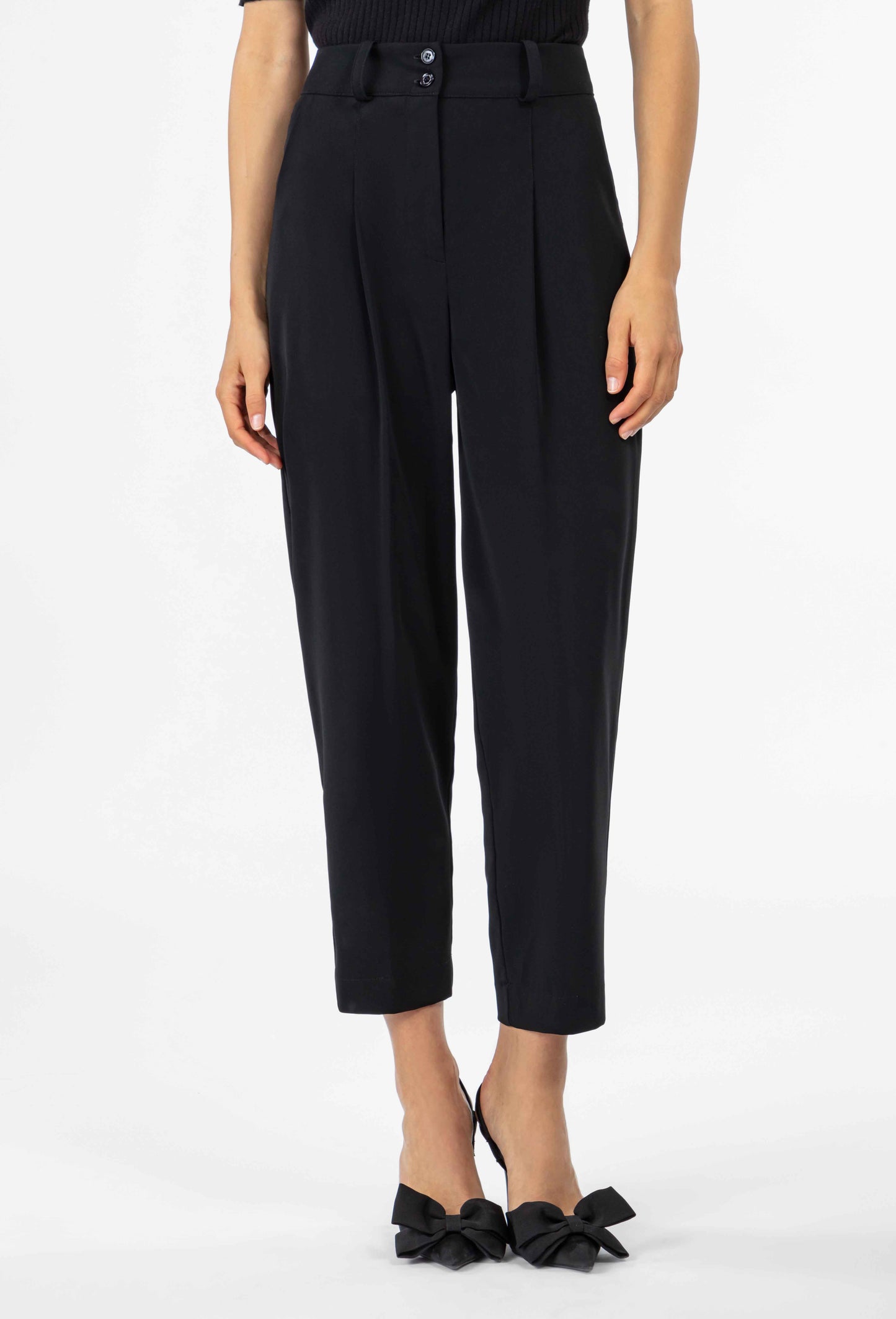 Pantalon carotte Clark noir 2
