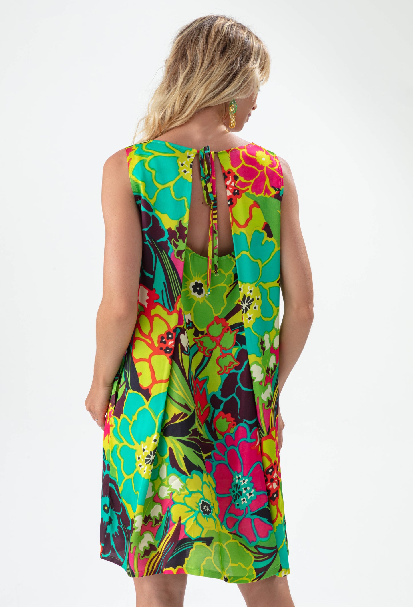 Robe Savane imprime tropical 3