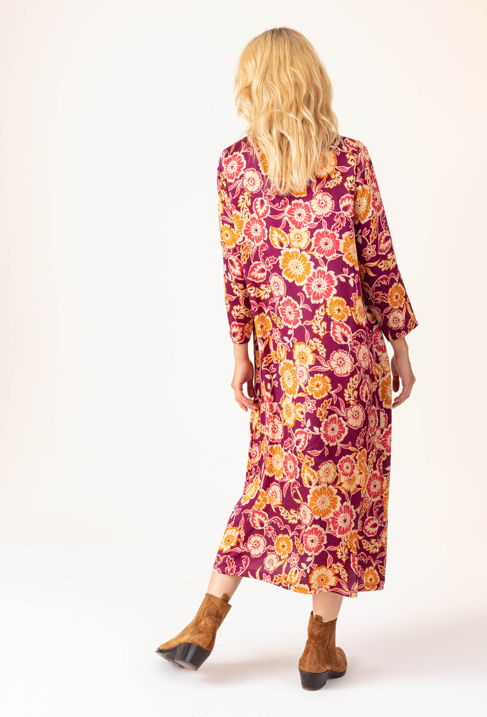 Robe longue Max imprimé fleuri 3