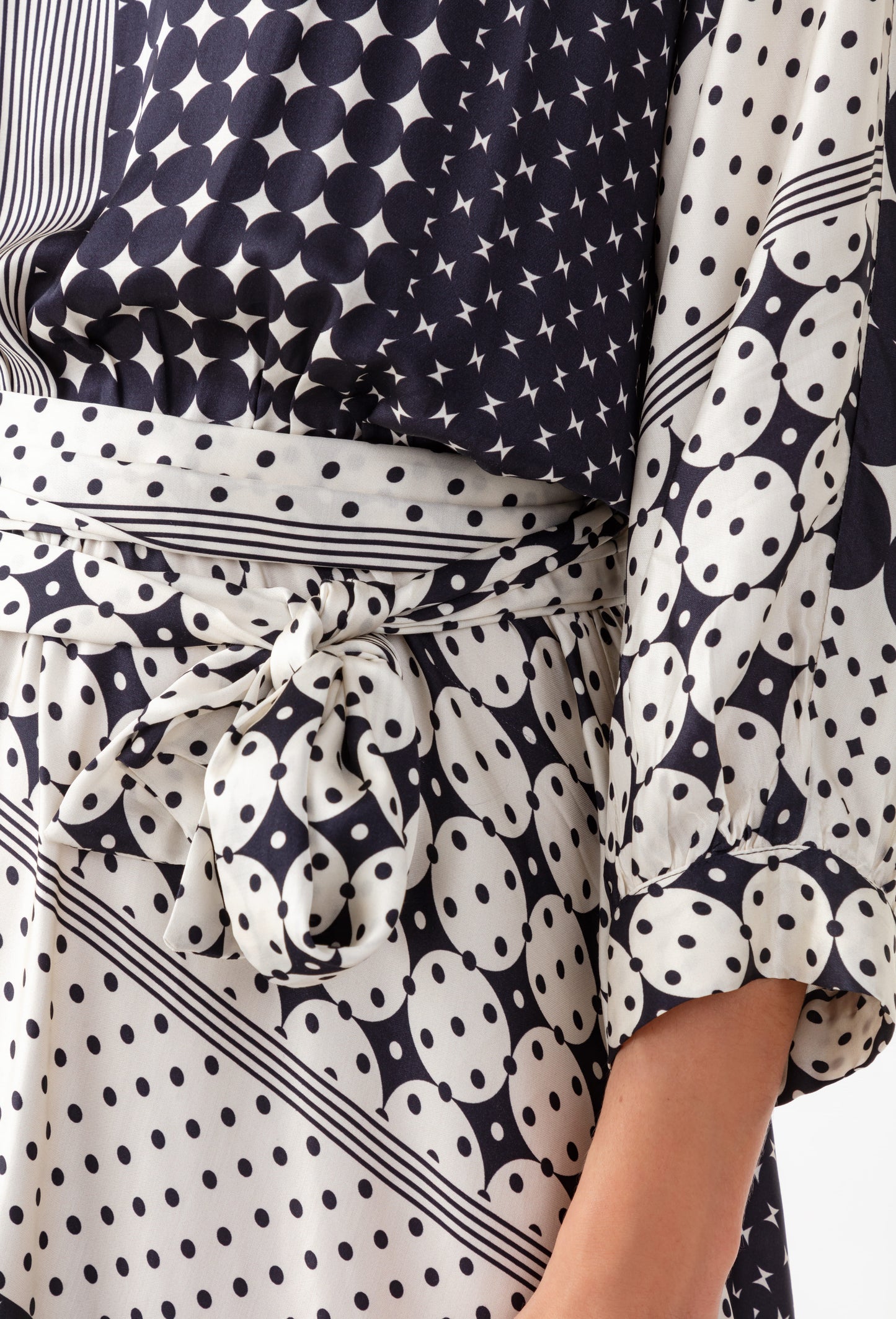 Robe ceinturée Pippa manches 3/4 4