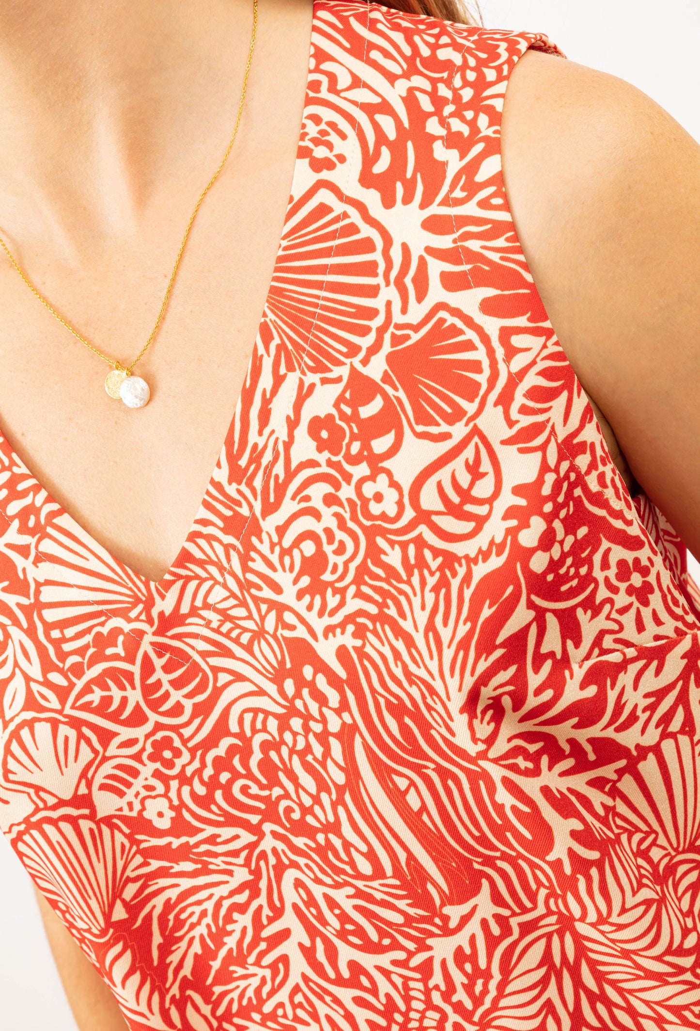 Débardeur Leonce imprimé coquillages 3