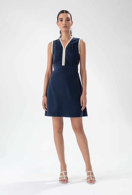 Robe courte Olivier marine 1
