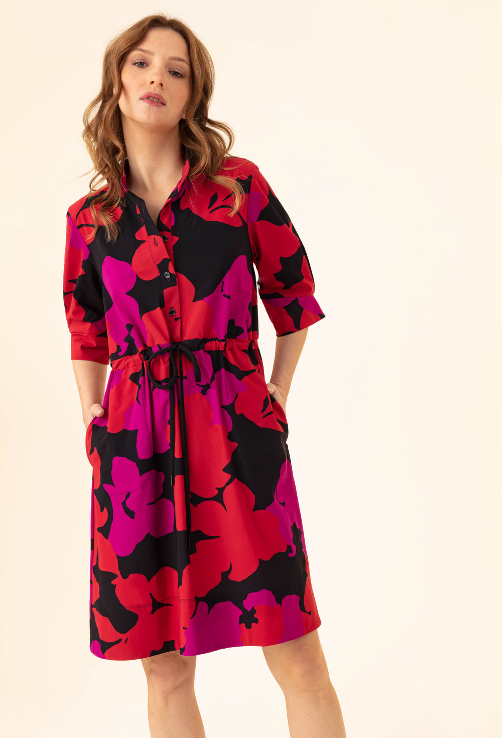 Robe Sepia en jersey technique imprimé fleuri 3