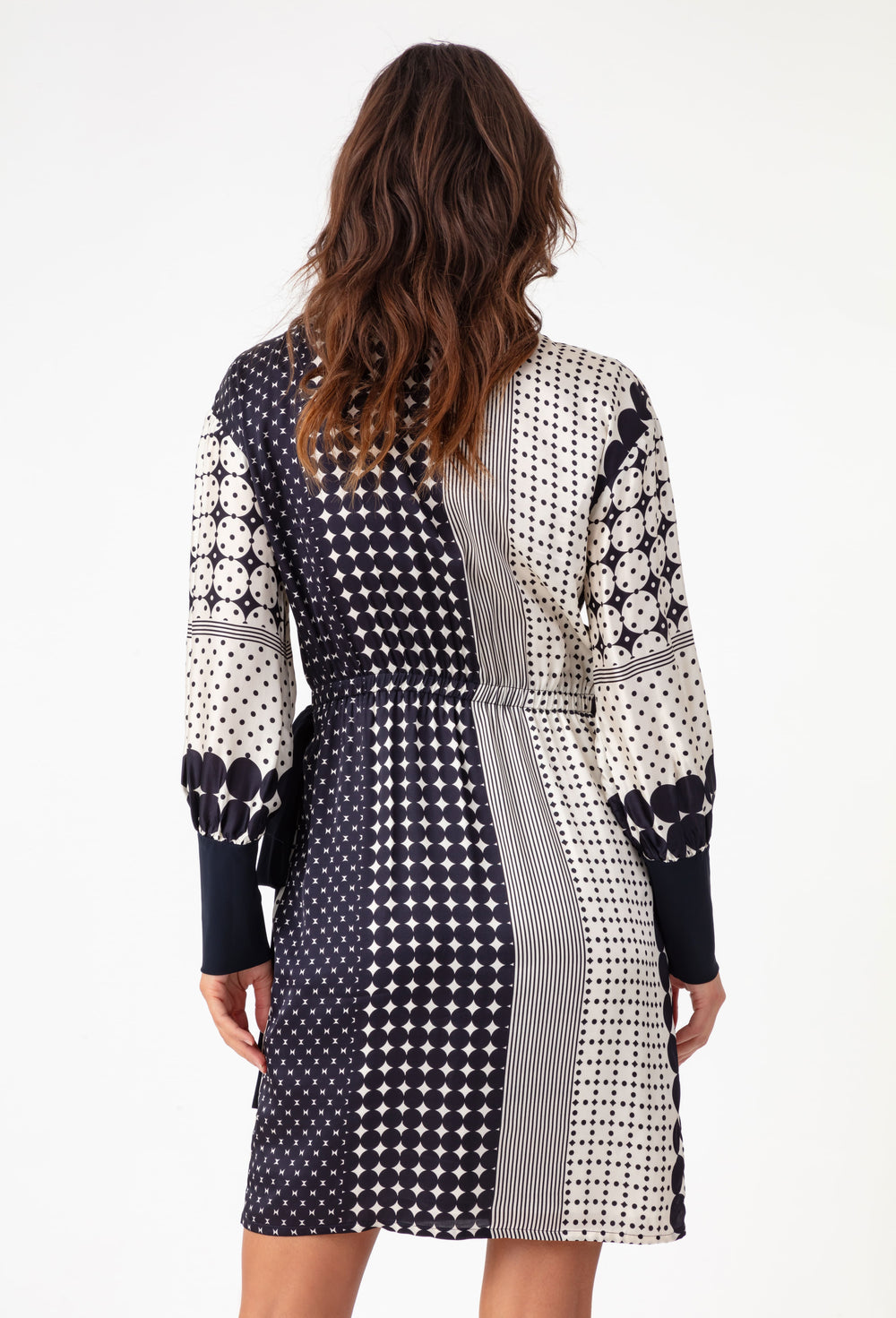 Robe portefeuille Viviane en jersey technique 3