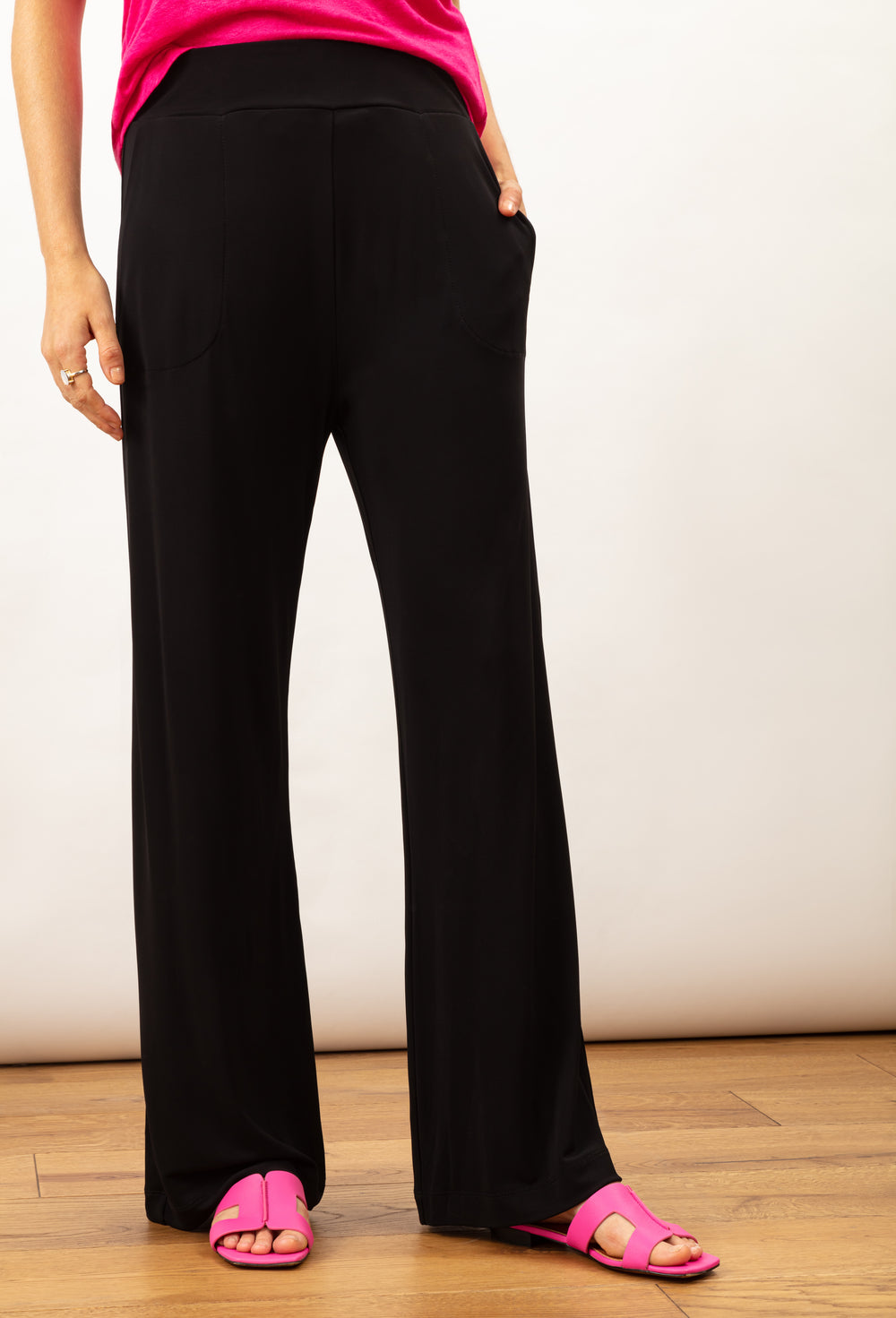 Pantalon large Marius noir 2