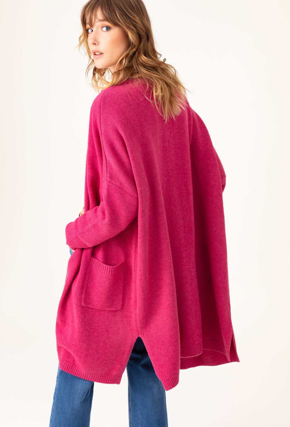 Gilet Amira en laine pivoine 3