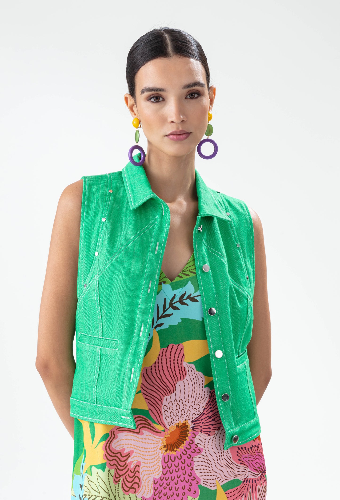 Veste Papillon en denim mint 1