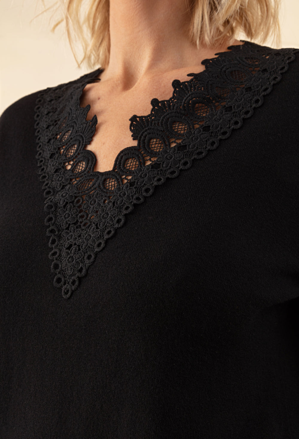 Pull Panache noir 50% laine 3