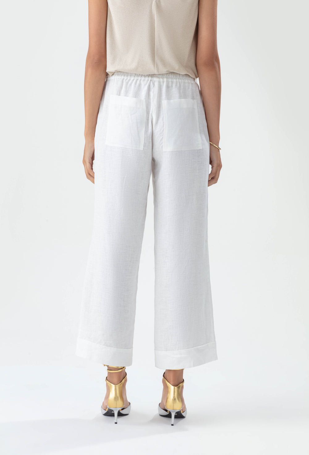 Pantalon en lin Jaipur écru 3