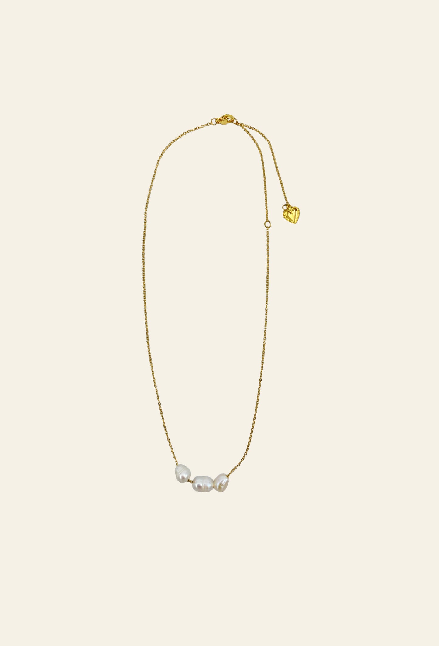 Collier chaine 3 perles Alizée 2