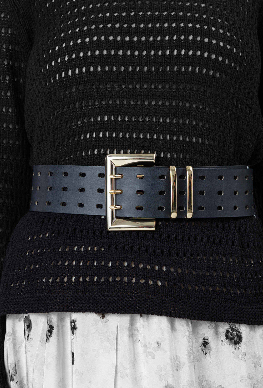 Ceinture Soho en cuir noir 2