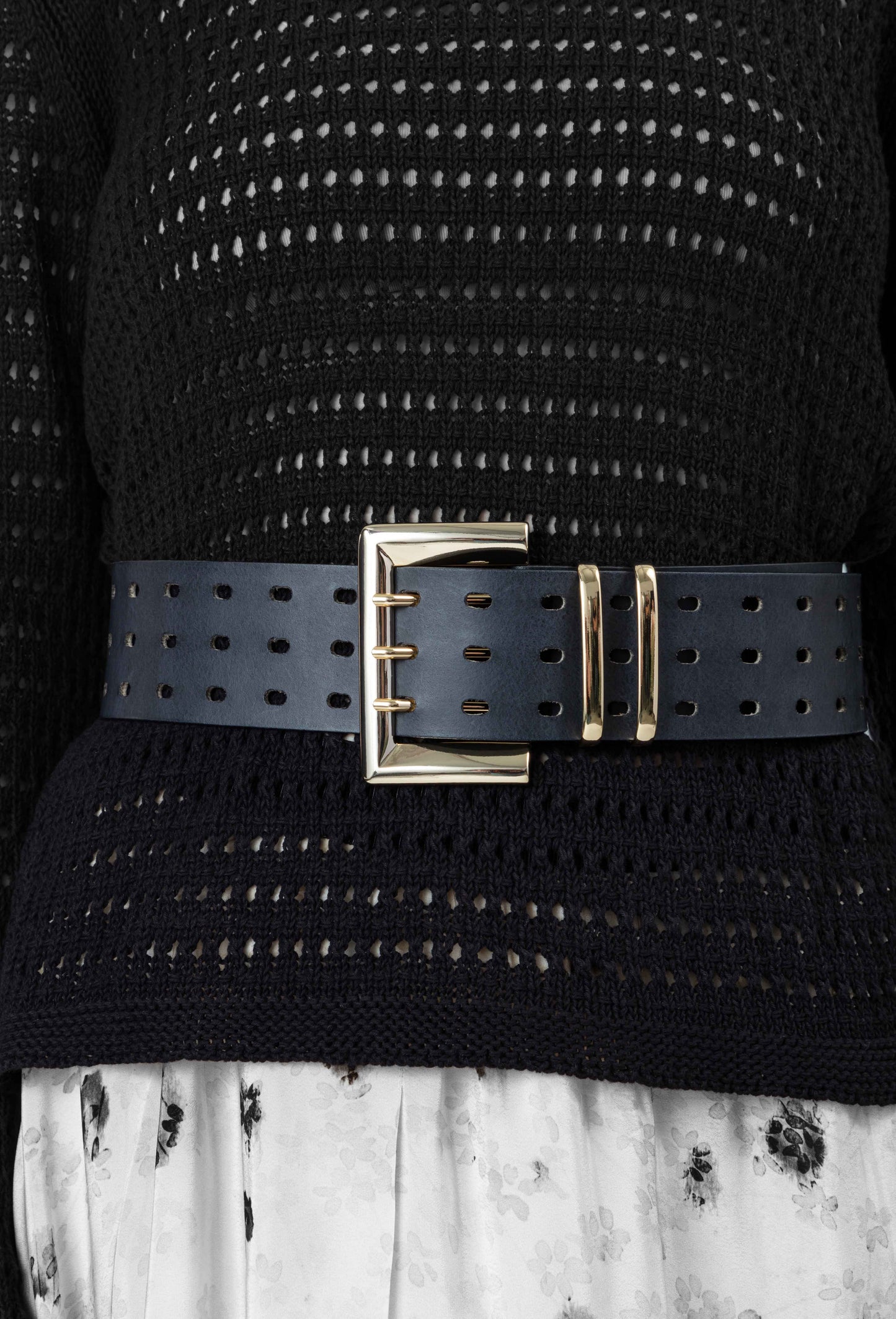 Ceinture Soho en cuir noir 2