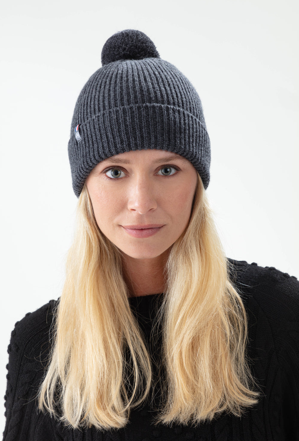 Bonnet Perrine gris 100% laine 1