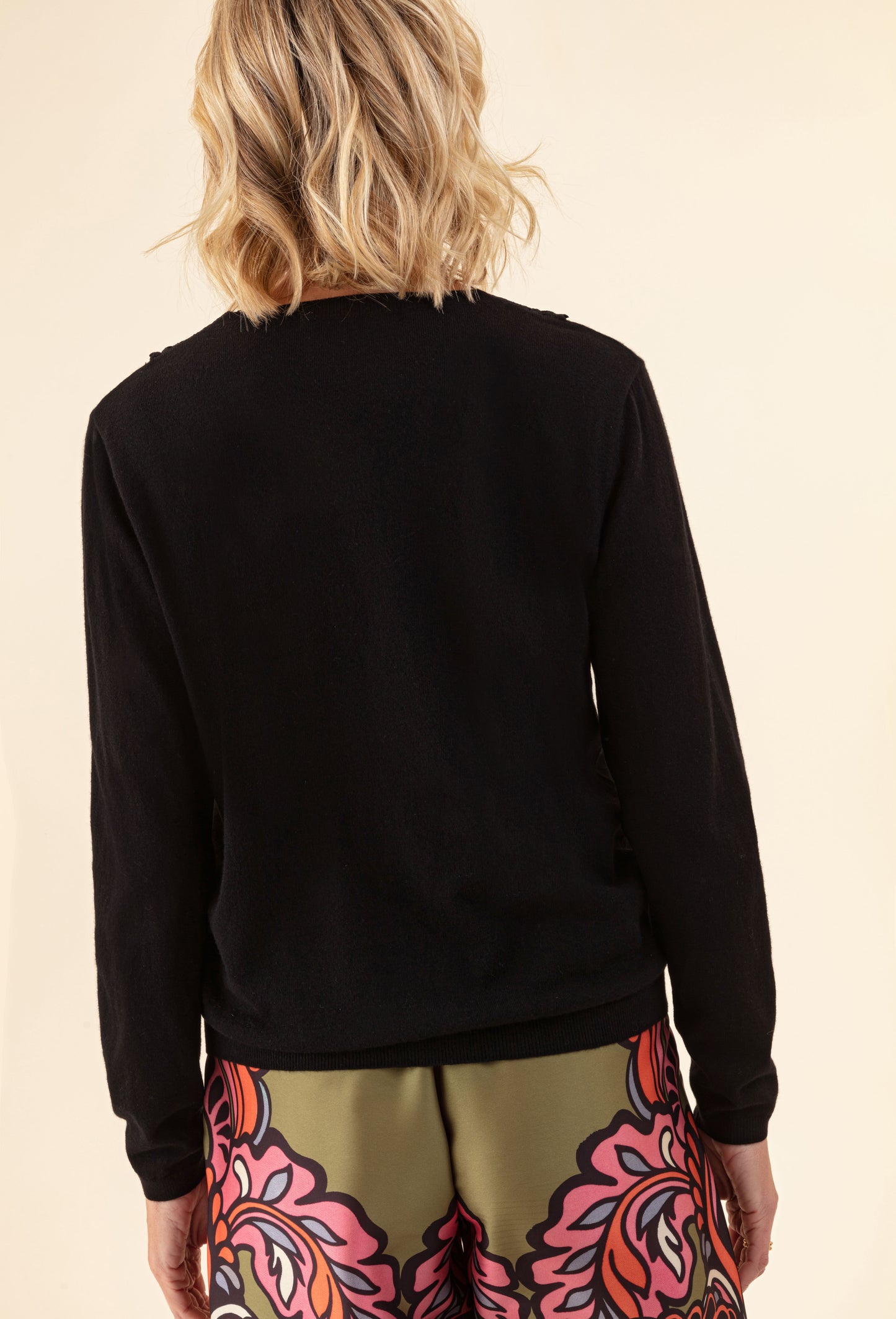 Pull Panache noir 50% laine 2