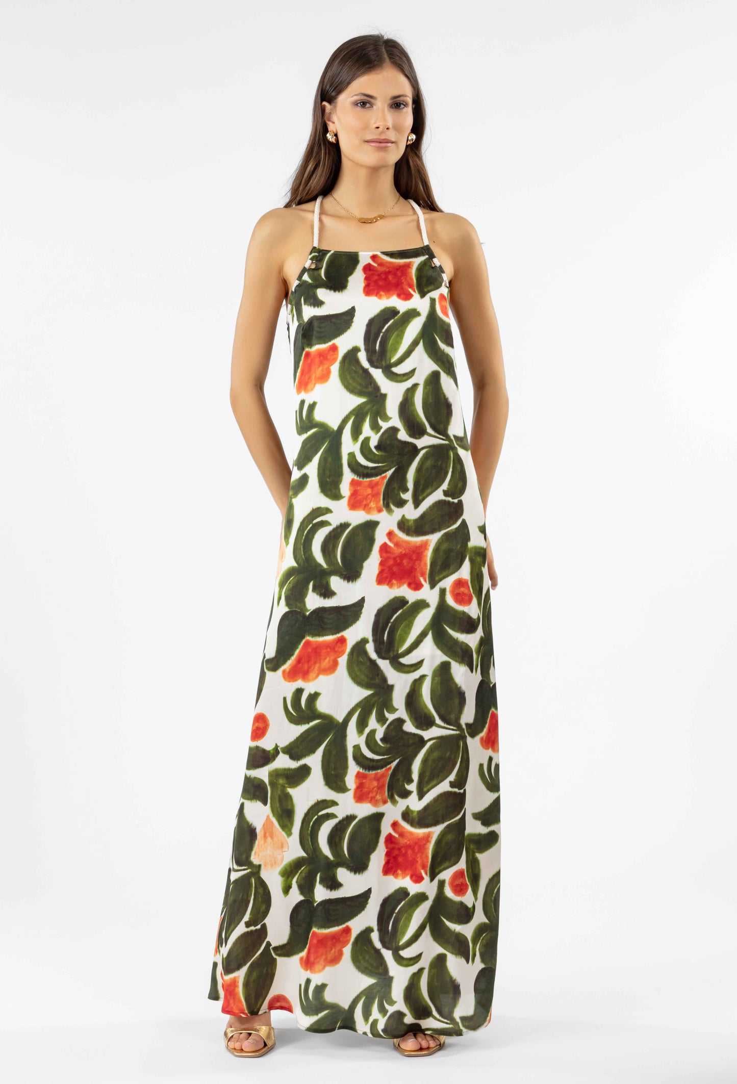 Robe longue Demie imprimée 1