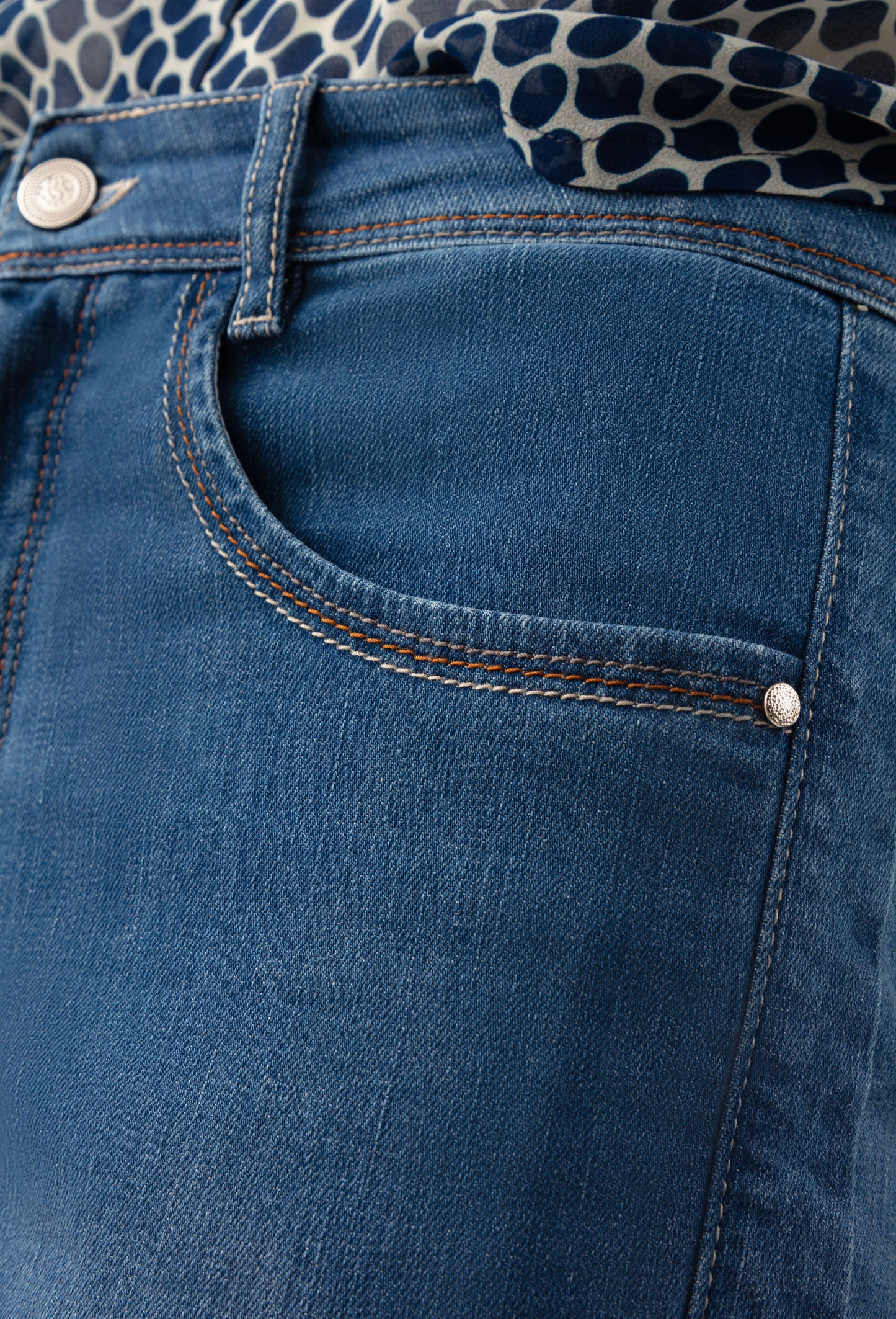 Jean Zéphyr en coton bleu 5