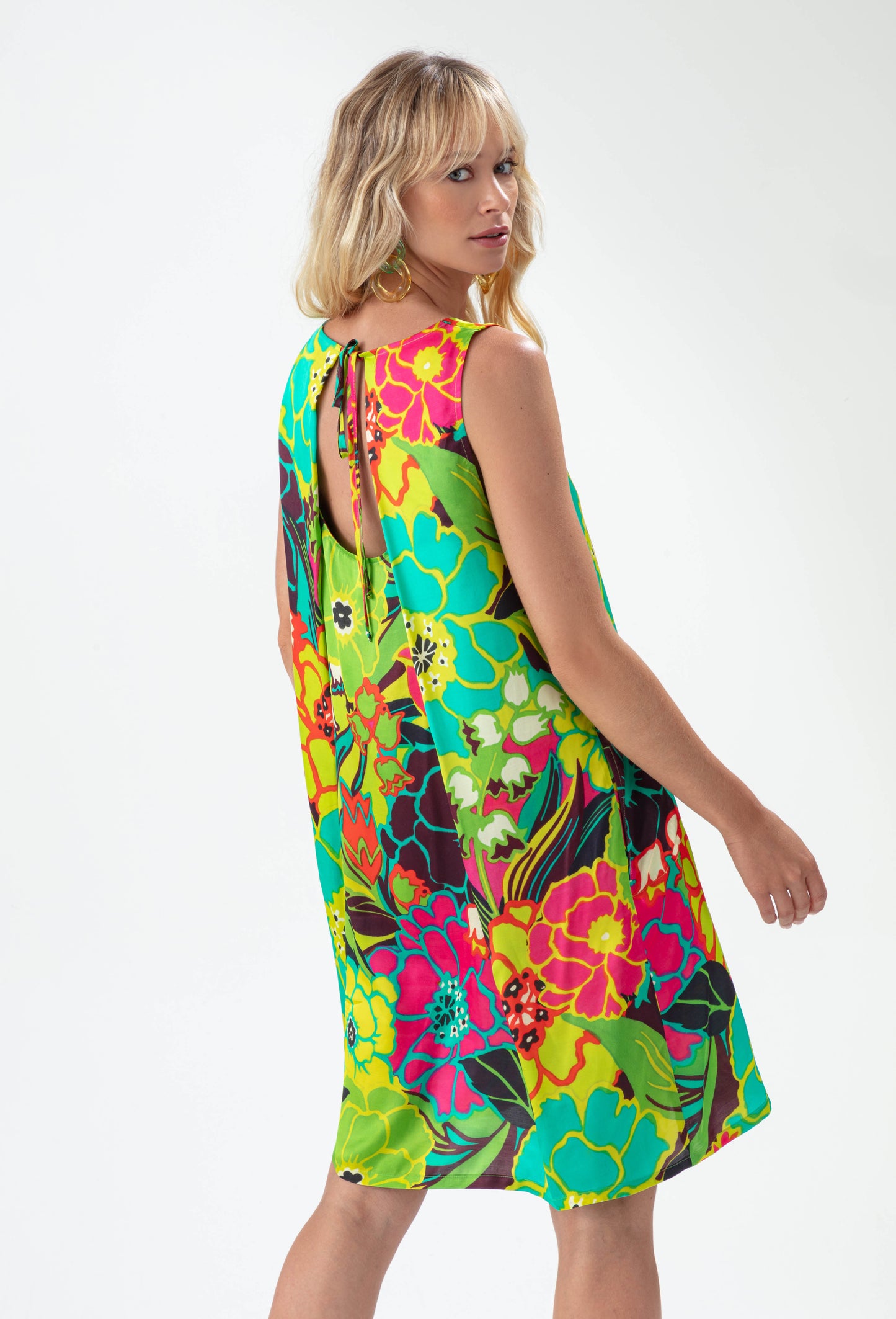Robe Savane imprime tropical 4