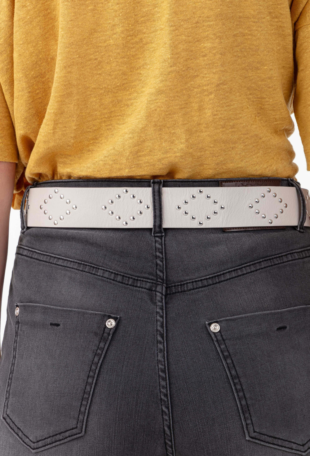 Ceinture cuir Nevada cloutée 2