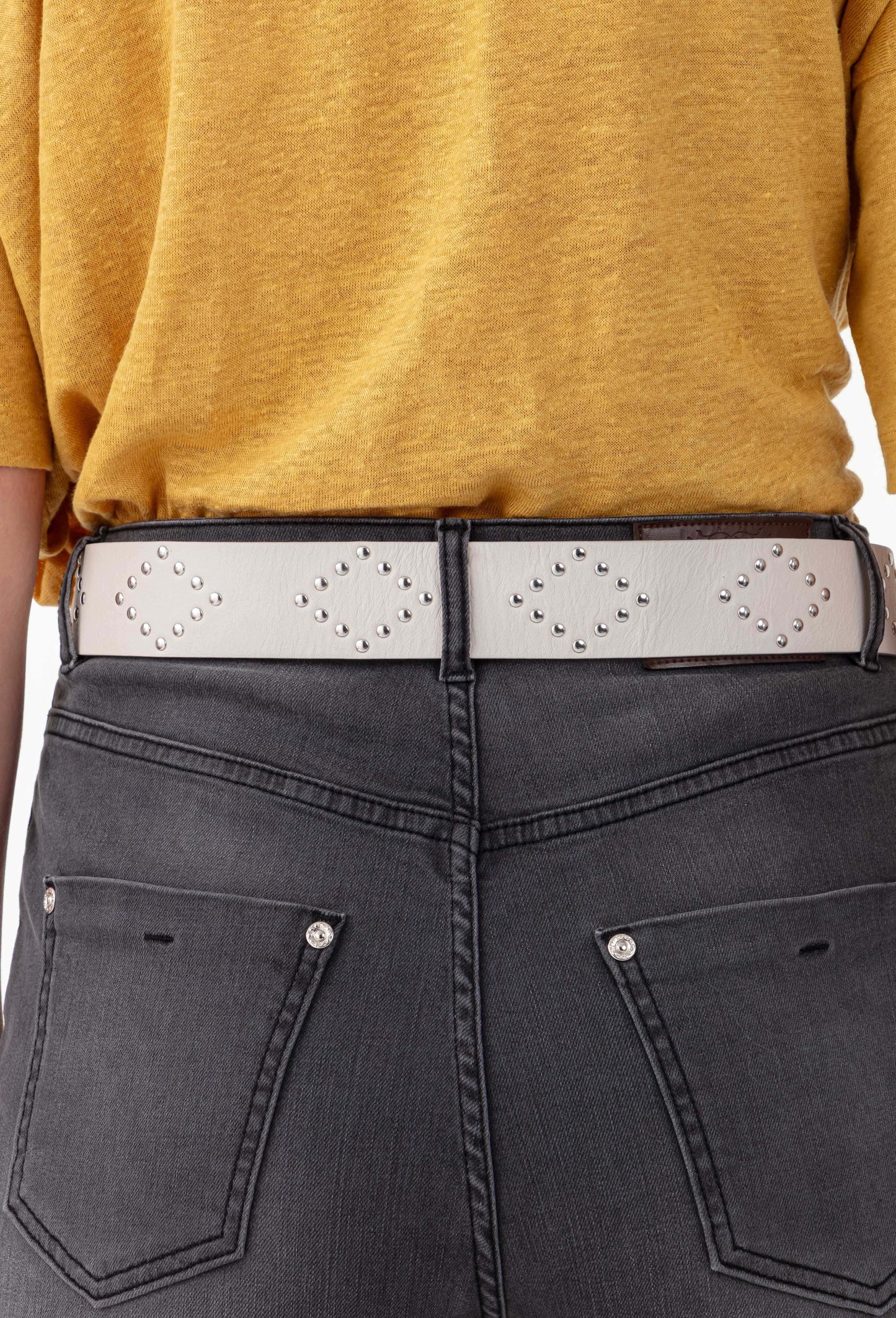 Ceinture cuir Nevada cloutée 2