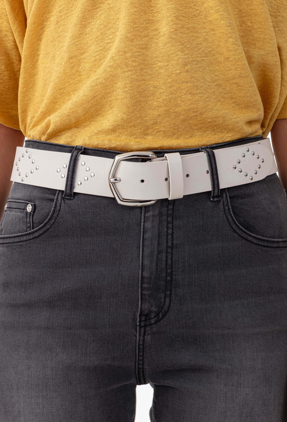 Ceinture cuir Nevada cloutée 1