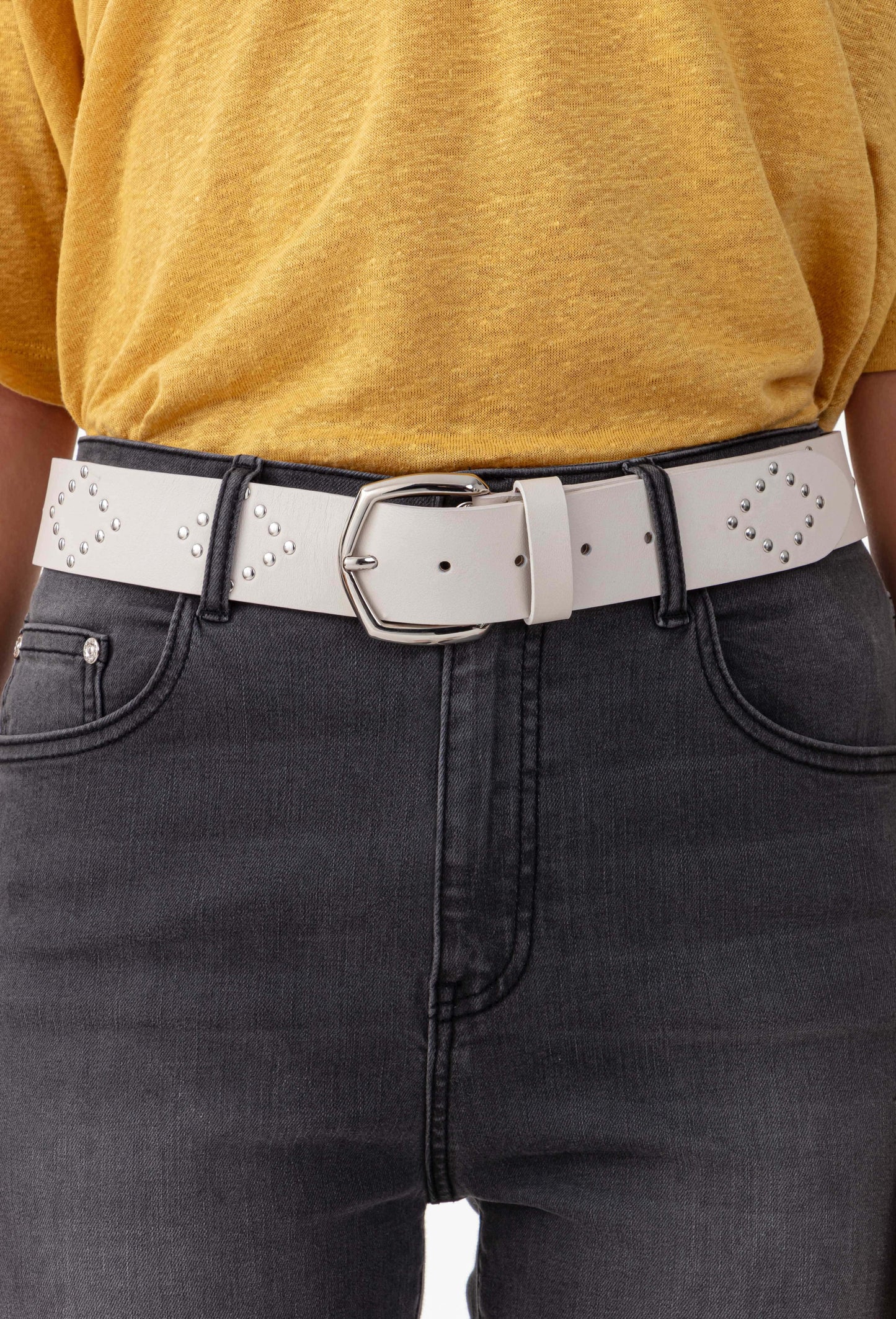 Ceinture cuir Nevada cloutée 1