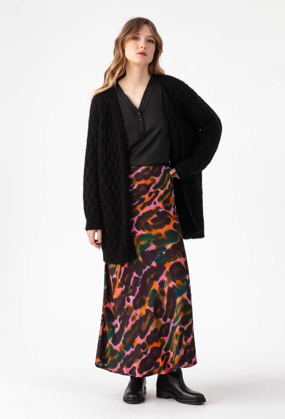 Tee-shirt Stella manches longues noir irisé 4