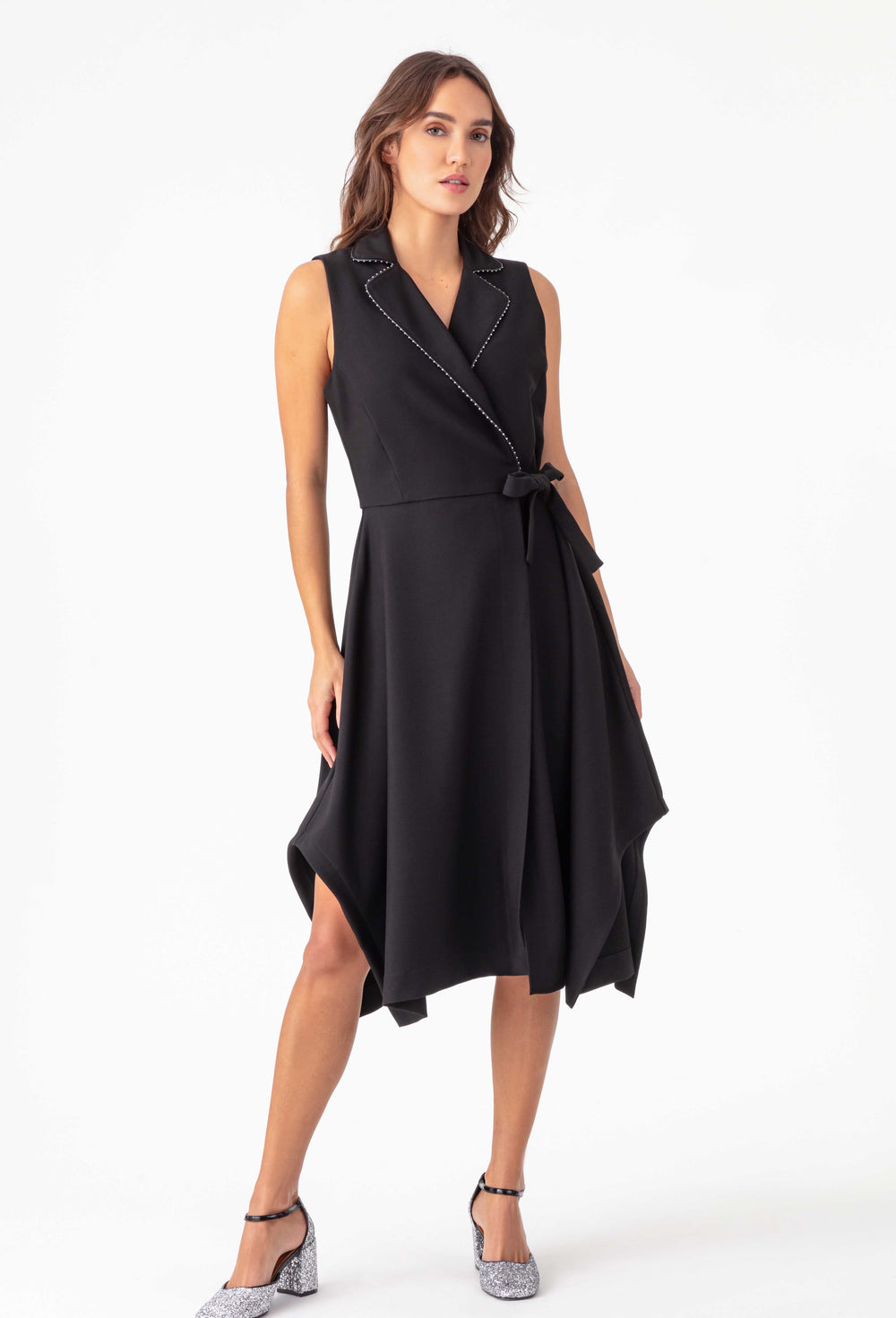 Robe portefeuille Jane noire 7