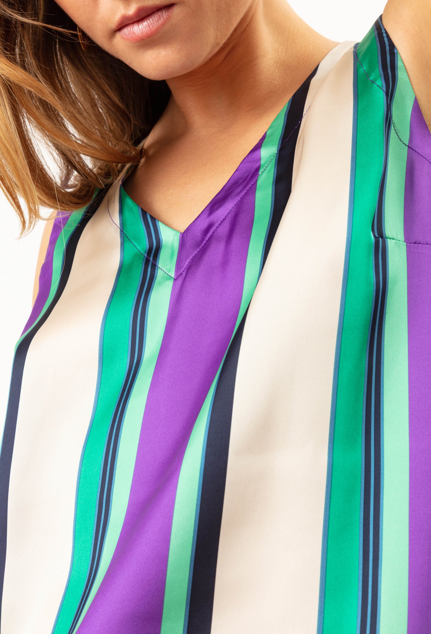 Débardeur Leonce imprimé rayé 3