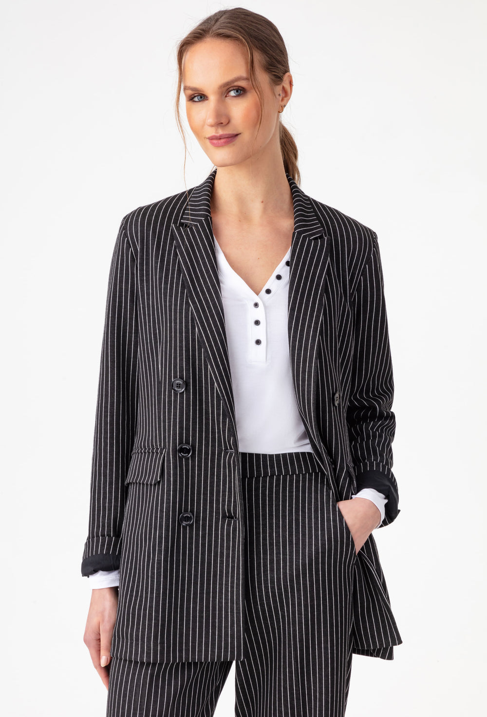 Veste de costume Amance à rayures 1
