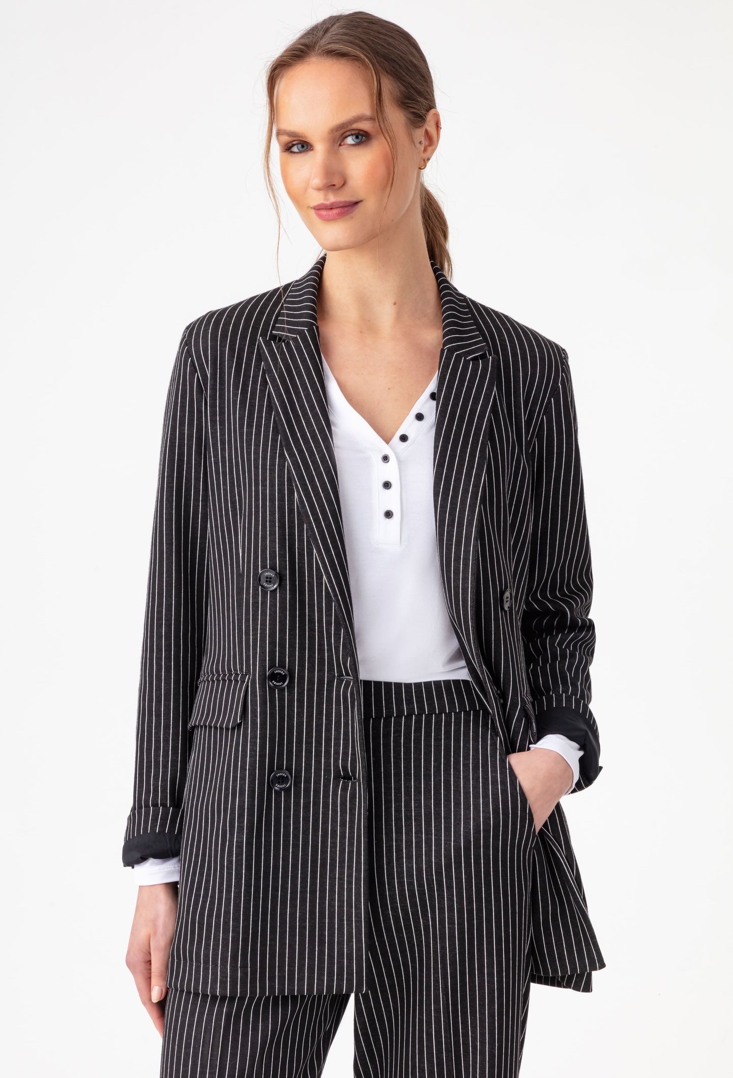 Veste de costume Amance à rayures 1