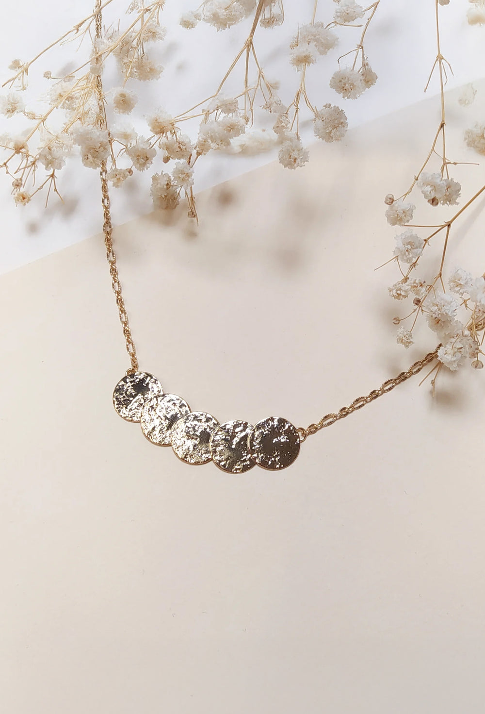 Collier Ade en laiton doré 4