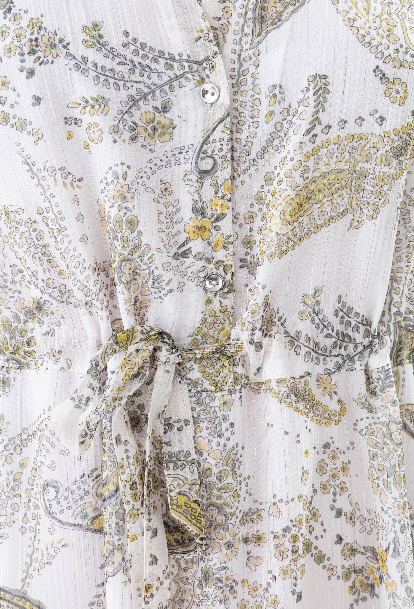 Robe Inu imprimé cachemire argenté 2