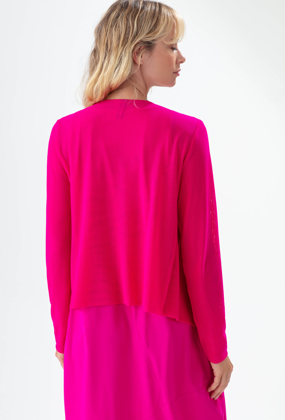 Bolero Aurora en résille fuchsia 3