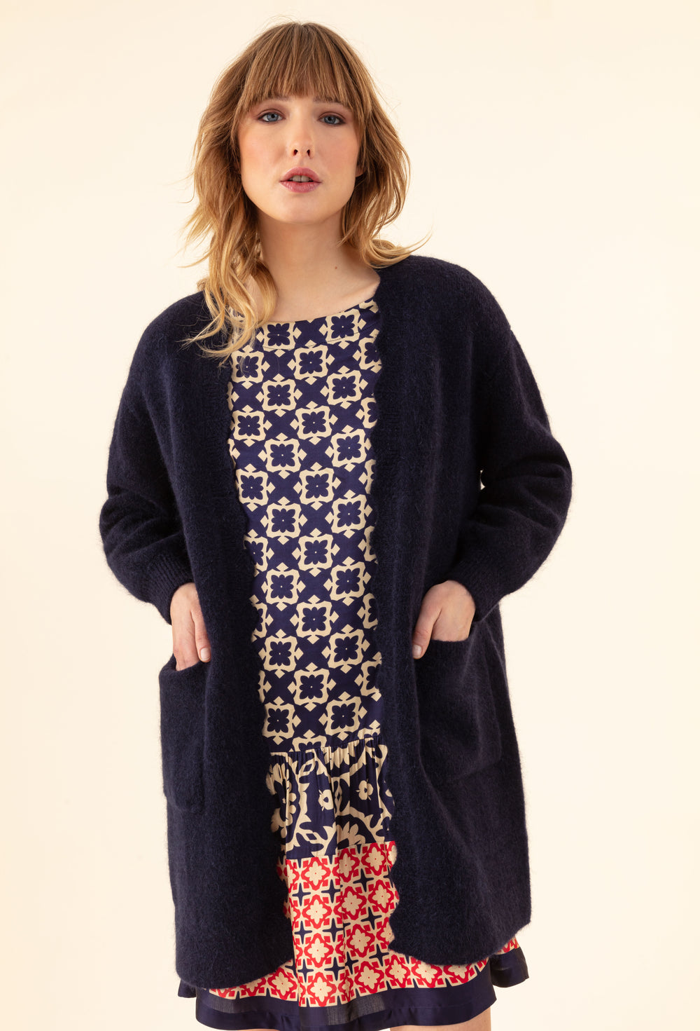 Gilet Nola bleu marine 66% laine 1