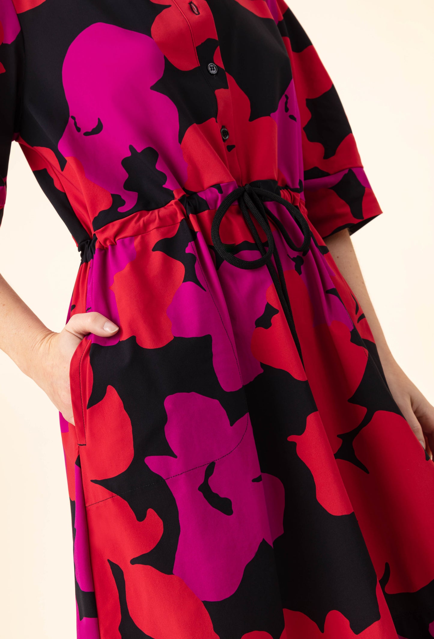 Robe Sepia en jersey technique imprimé fleuri 5