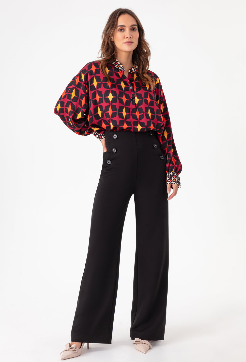Pantalon large Matéo noir 1