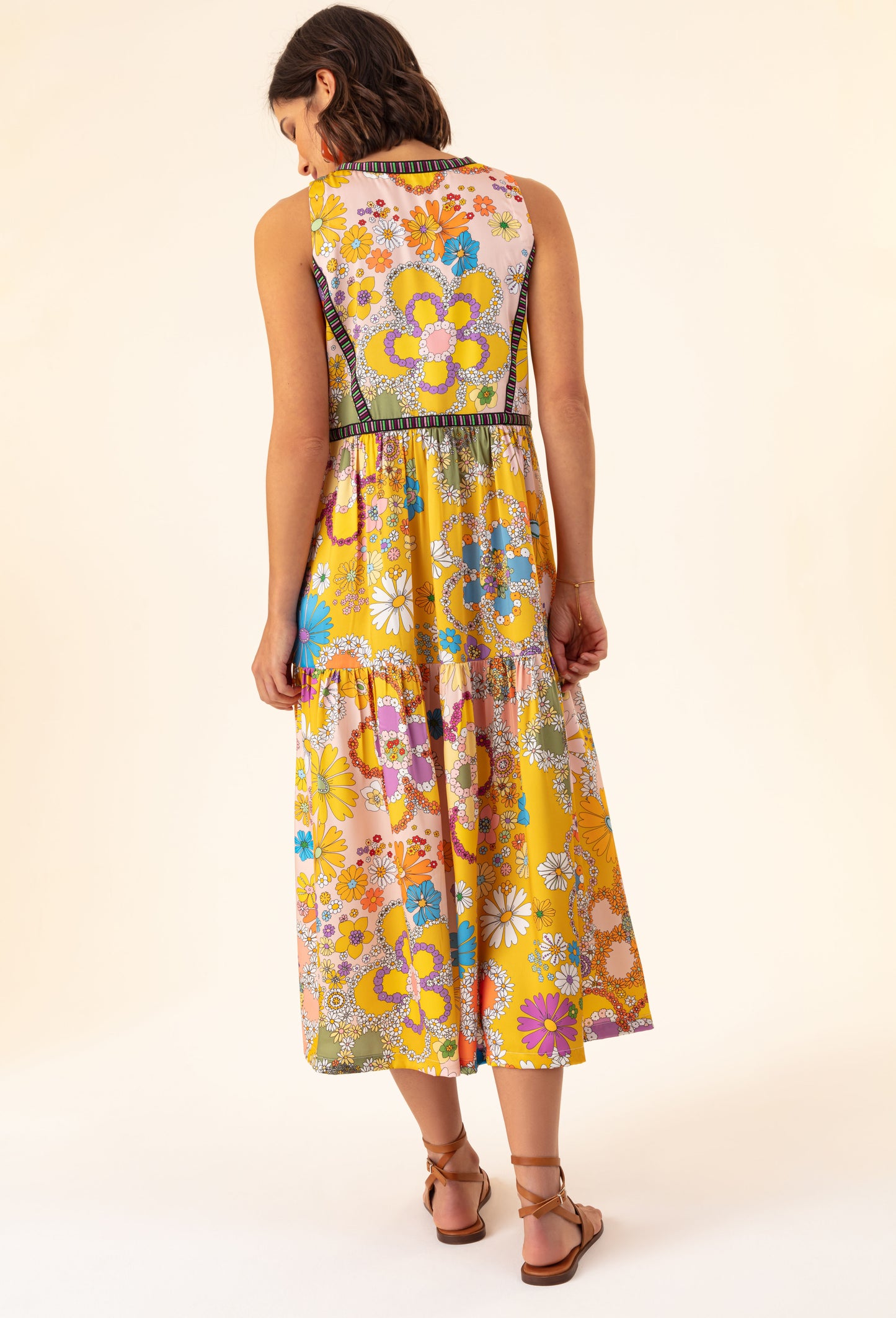 Robe Capucine imprimé fleuri 3