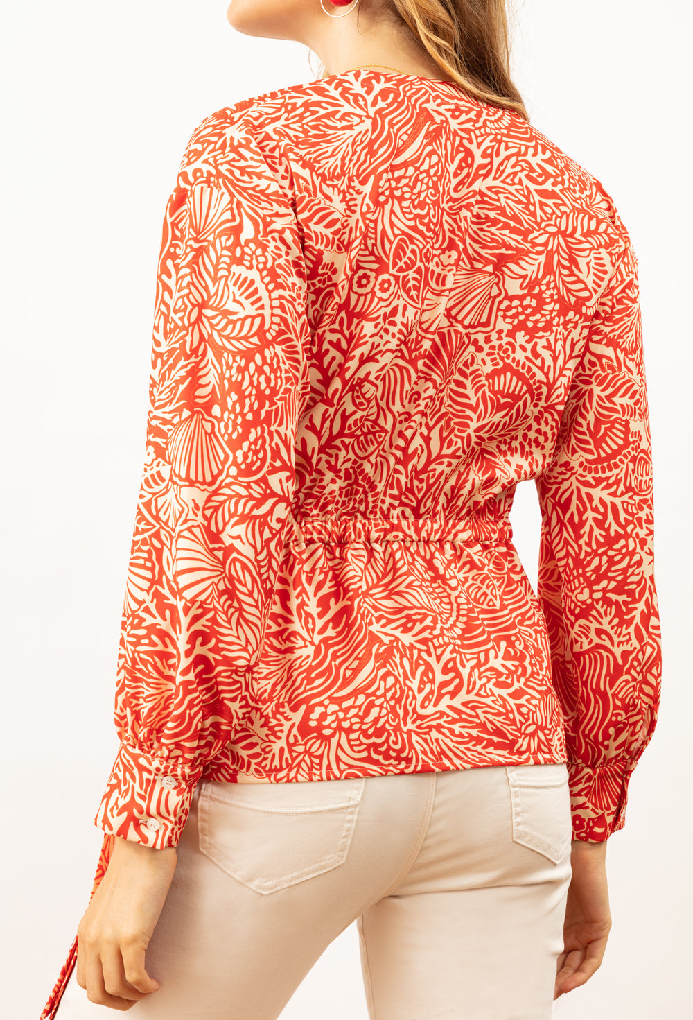 Blouse Andrea imprimé coquillages 4