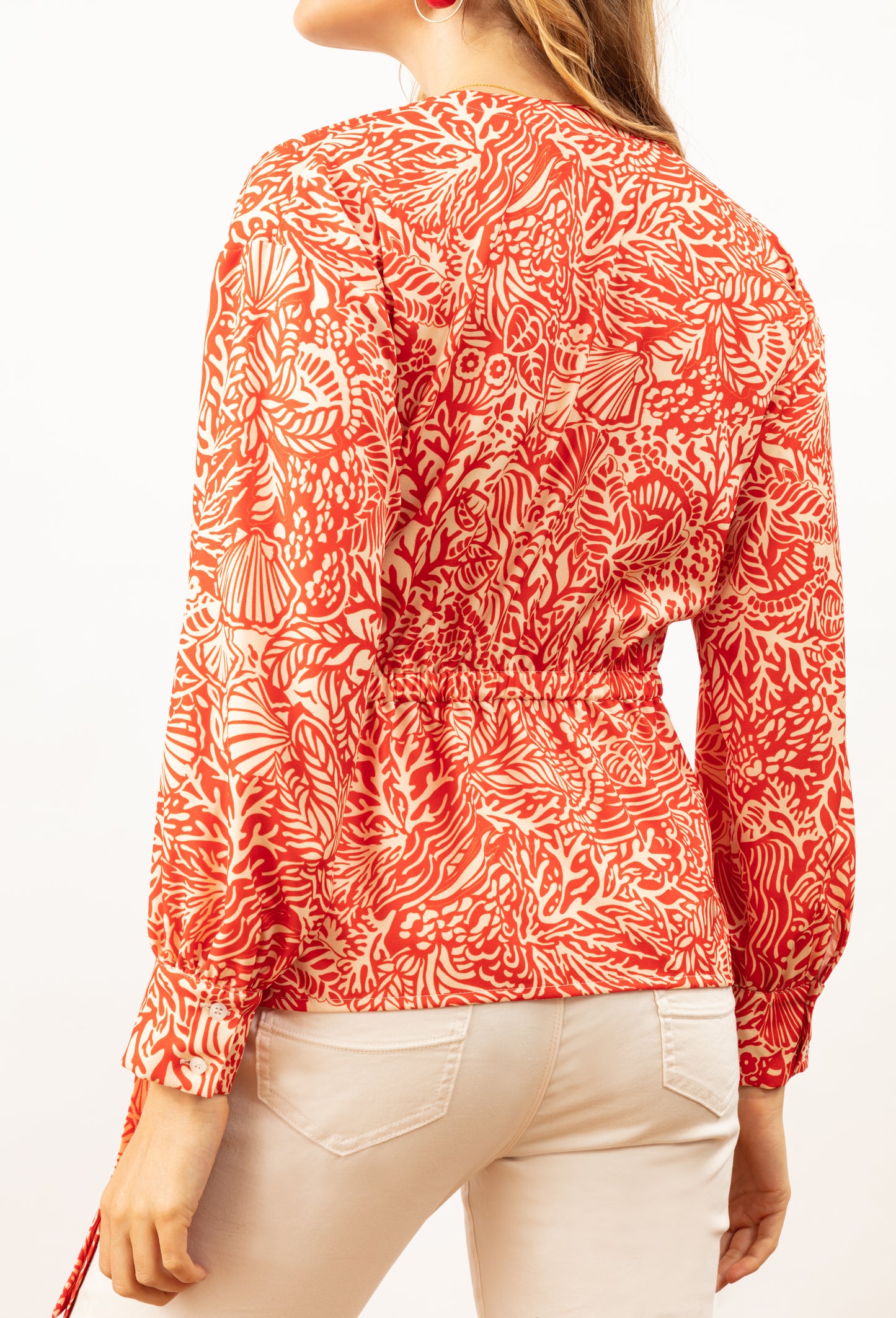 Blouse Andrea imprimé coquillages 4